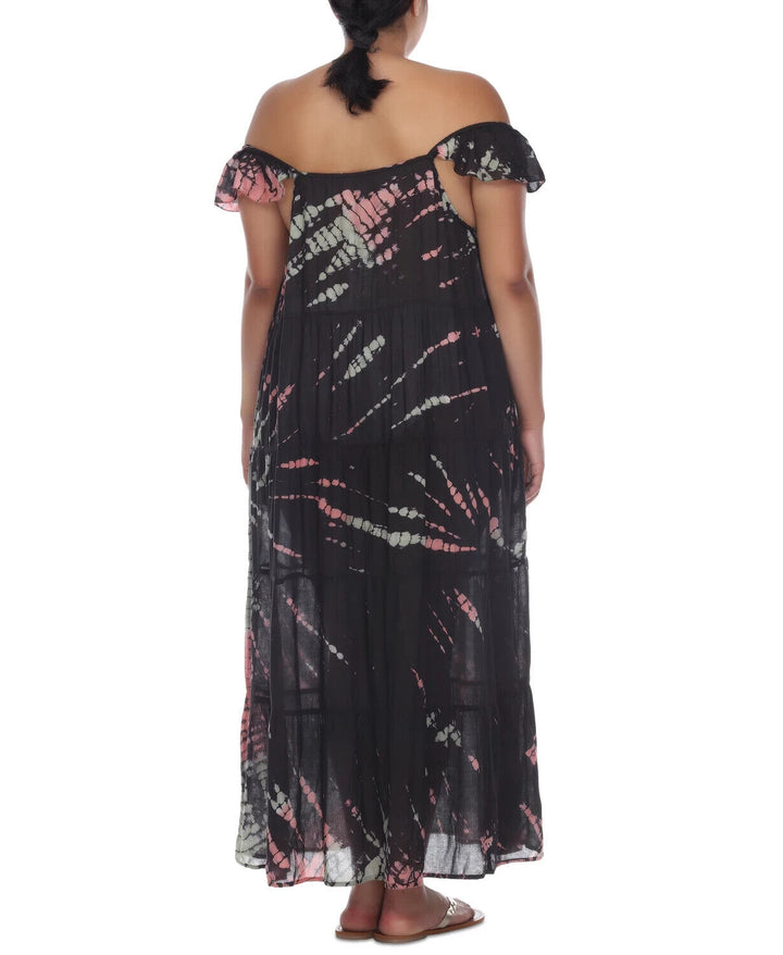 Raviya Plus Size Off-The-Shoulder Maxi Dress Cover-Up