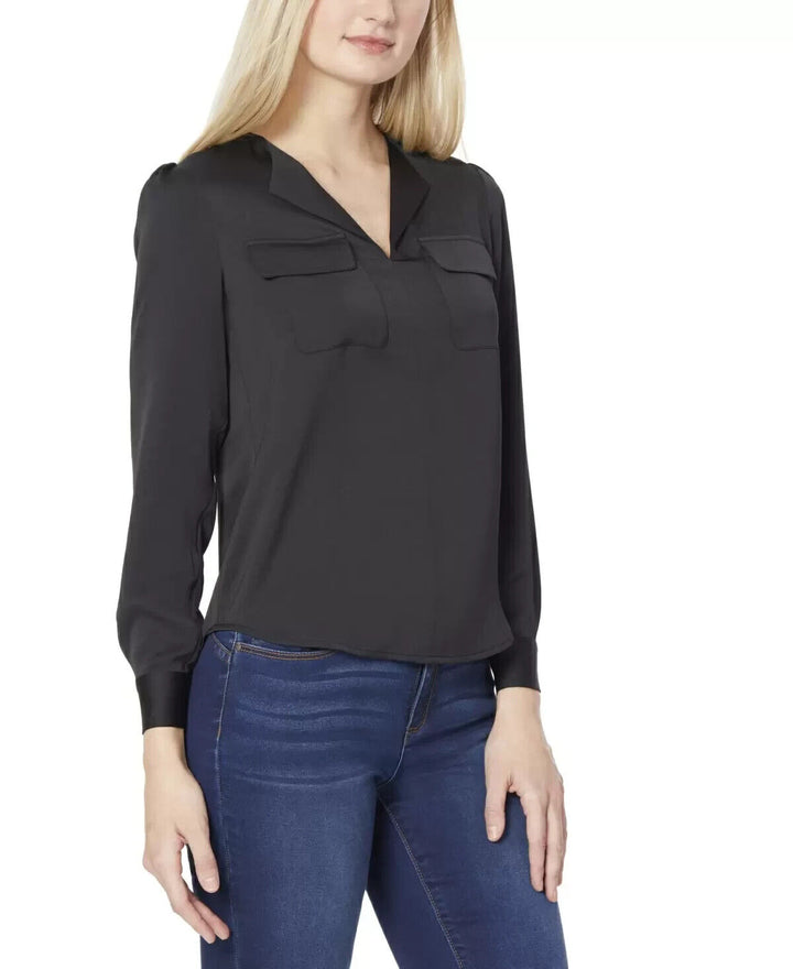 Jones New York Long Sleeve Equipment Blouse MSRP $69.50 Size M # 4B 489 NEW