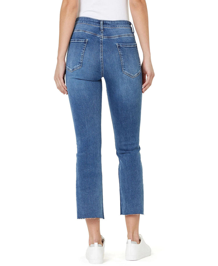 Numero Cropped High Rise Kick Flare Jeans