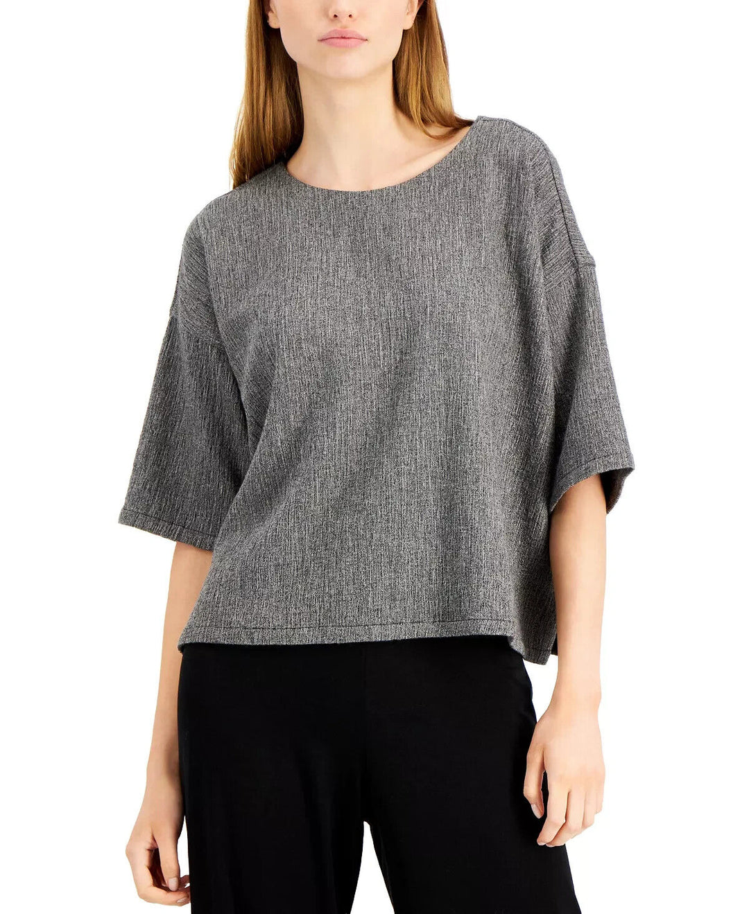 Eileen Fisher Scoop Neck Knit Top MSRP $228 Size M # 5B 1853 NEW