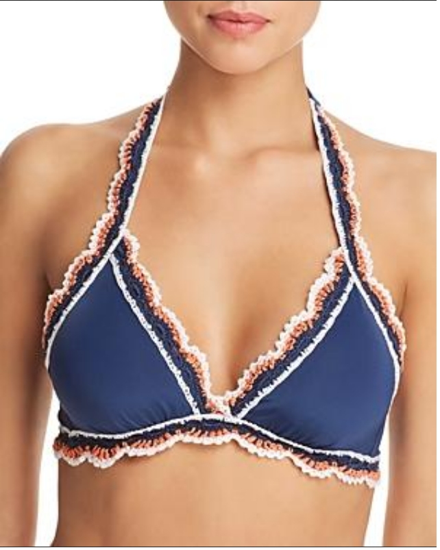 BECCA� by Rebecca Virtue Medina Halter Bikini Top MSRP $84 Size D # U11 293 NEW 