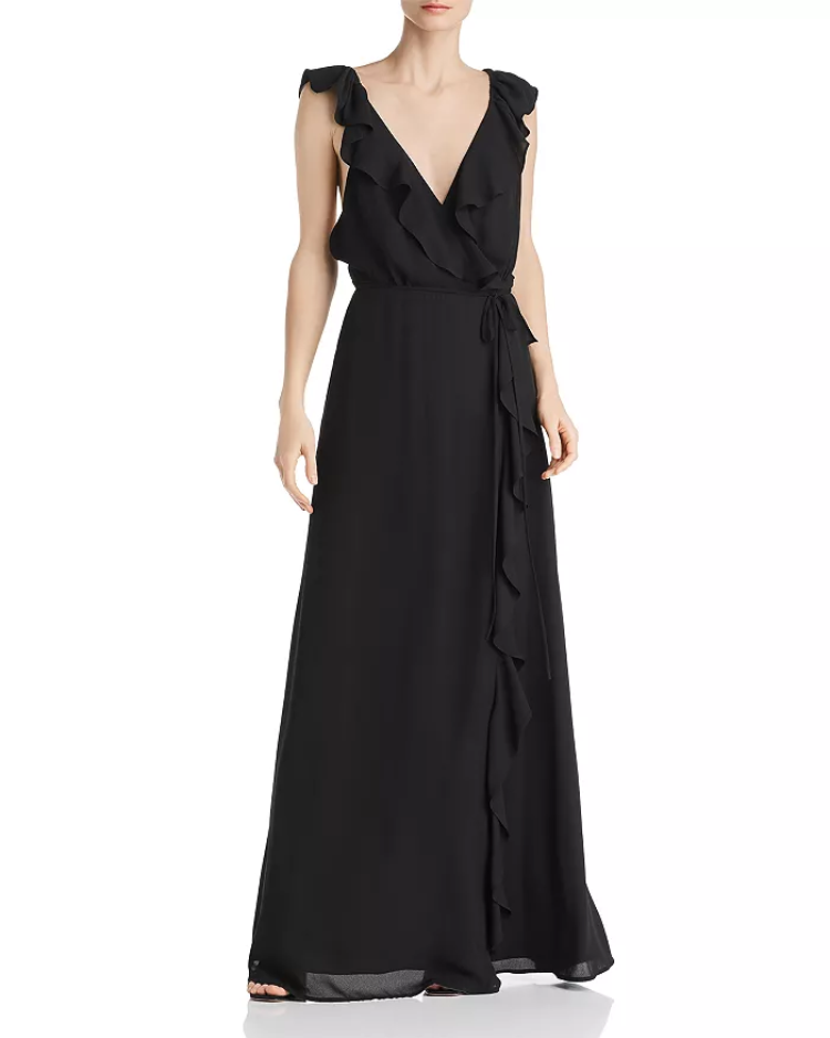 WAYF Elise Wrap Gown $158 Size S # 14B 928 NEW