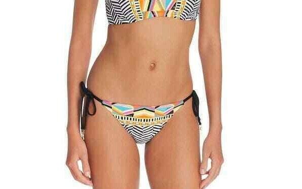 Braguita de bikini Trina Turk Brasilia con lazo lateral MSRP $ 80 Tamaño 10 # U8 435 NUEVO