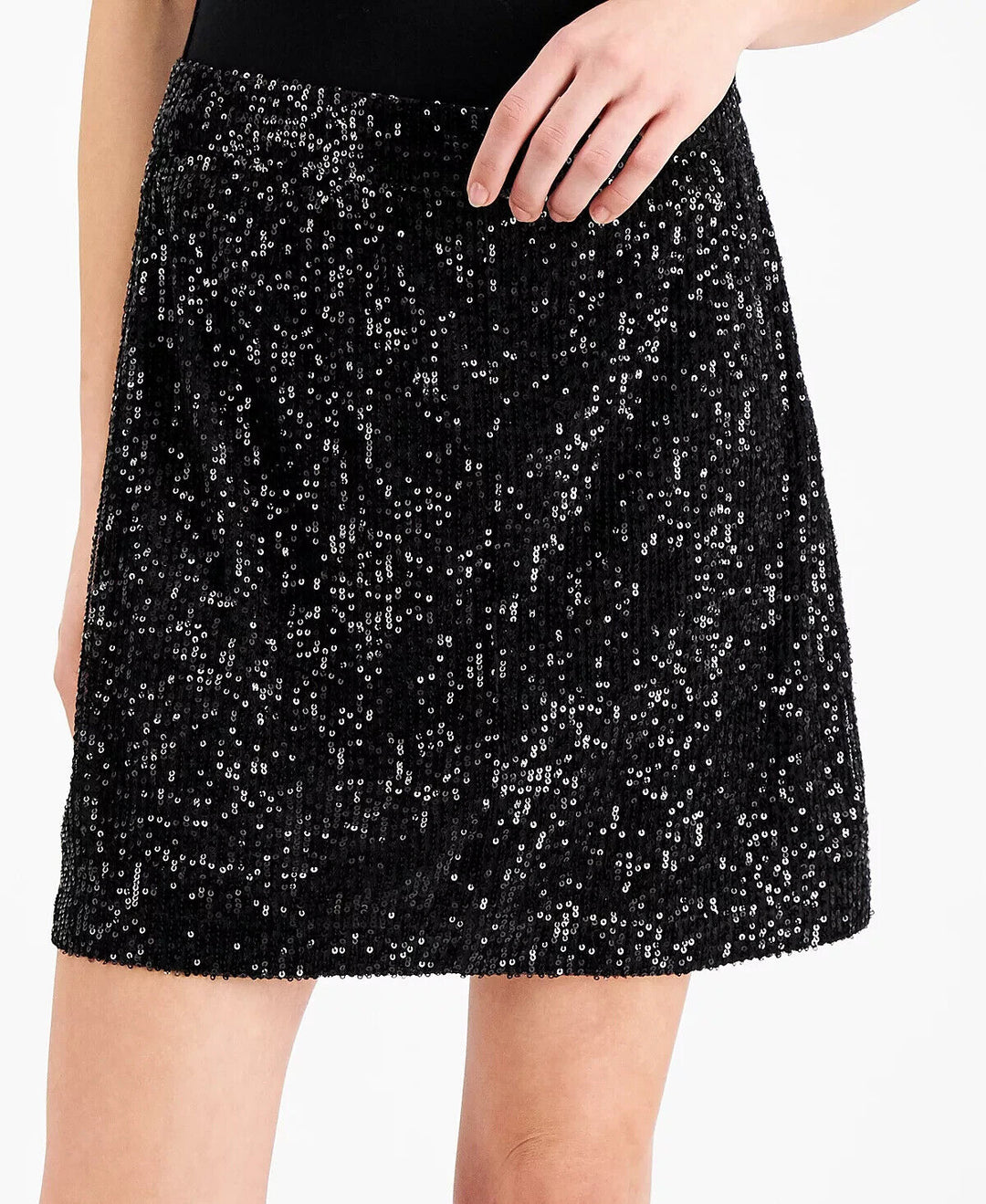 French Connection Eshka Sequin Mini Skirt MSRP $148 Size 4 # 4C 528 NEW