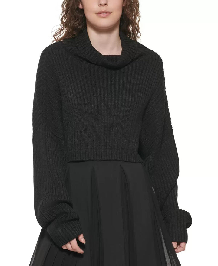 DKNY Ribbed Turtleneck Sweater MSRP $79 Size L # 5C 2443 NEW