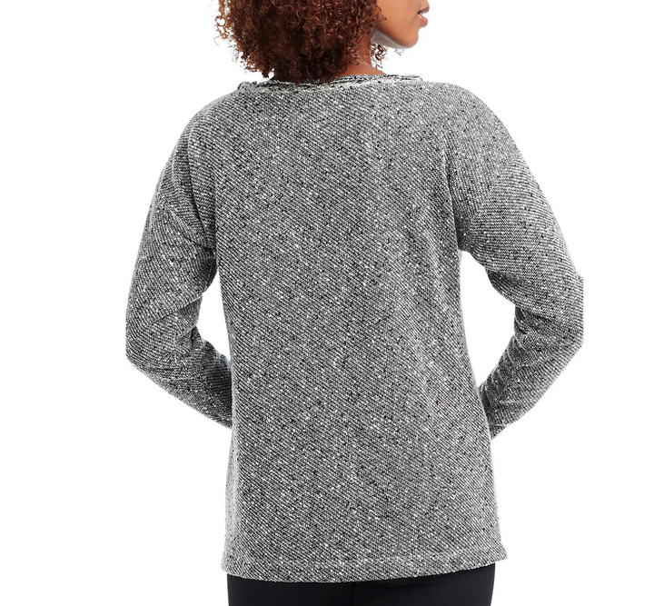 NIC+ZOE Speckled Horizon Boucl� Knit Top