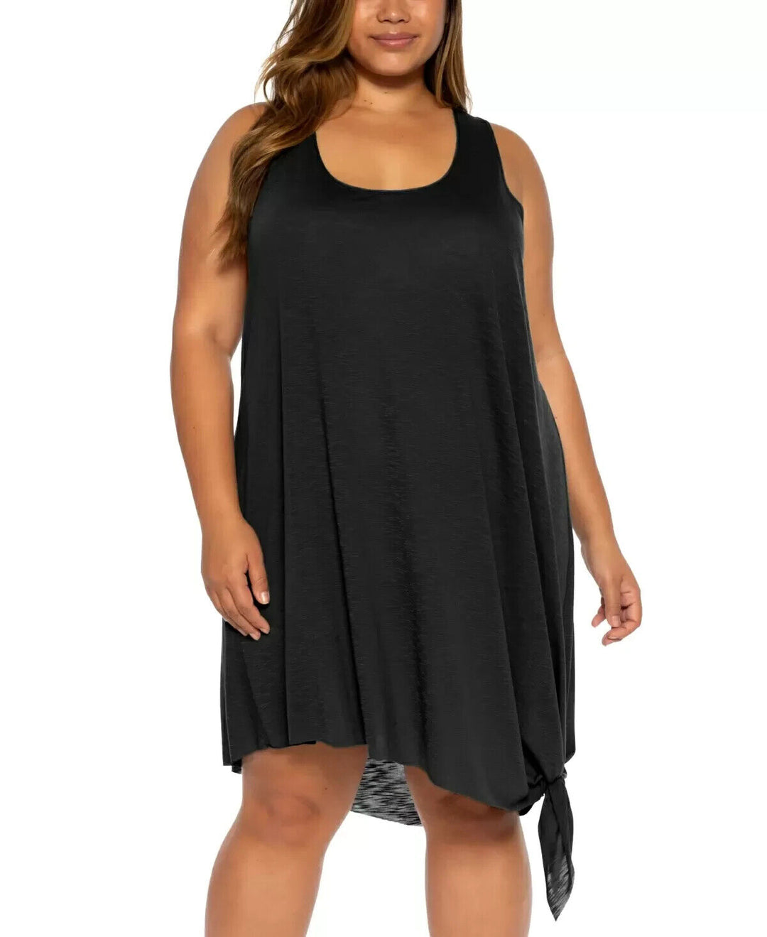 Becca Etc Plus Size Tie-Hem Tunic Dress $58 Size 0X (14-16) # 10B 1915 NEW