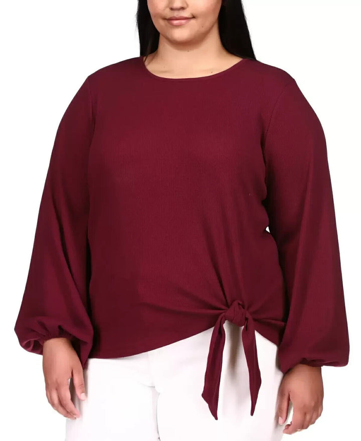 MICHAEL Michael Kors Plus Size Tie-Hem Top MSRP $78 Size 4X # 4C 544 NEW