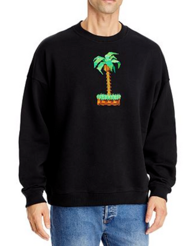 Bricktown SONIC THE HEDGEHOG? Palm Tree Sweatshirt Size ? # 6C 1922 NEW