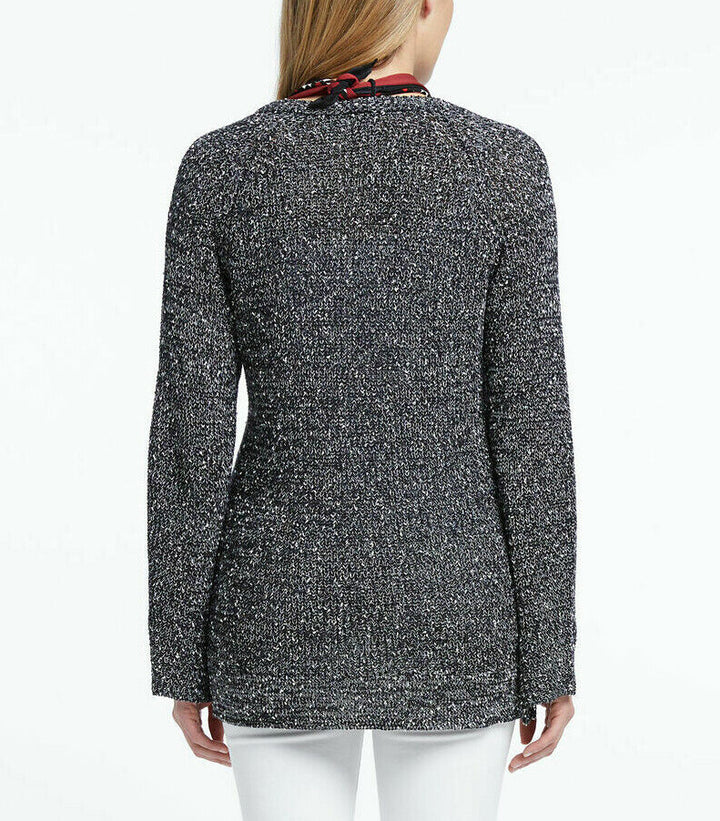 NIC+ZOE Explorer V-Neck Sweater with Scarf