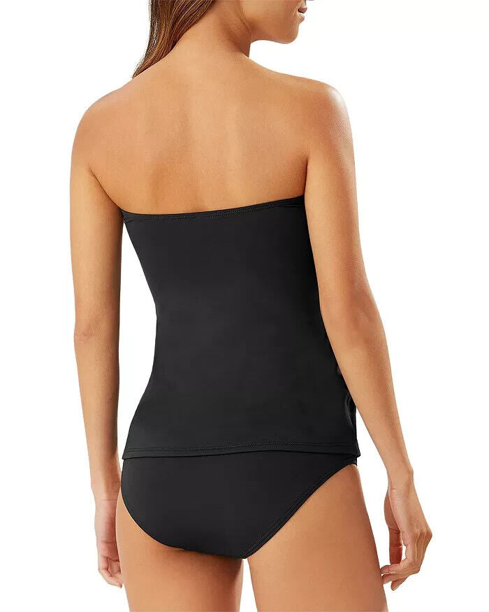 Top bandeau tipo tankini cruzado con pareo de perlas de Tommy Bahama $109 Talla S n.° UB6 274 NUEVO