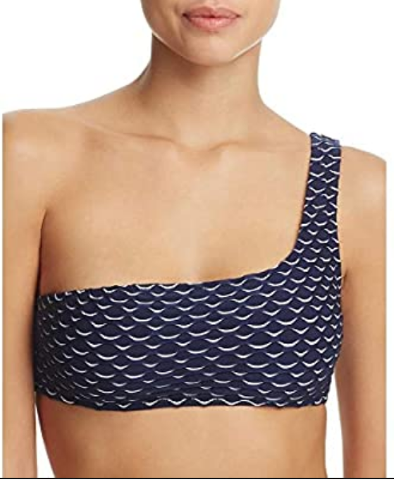 Milly One-Shoulder Bikini Top MSRP $105 Size L # 30D 199 NEW