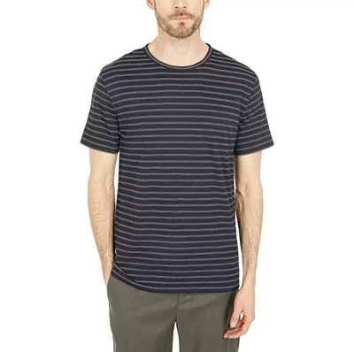 Vince Striped Tee MSRP $110 Size S # 6A 1722 NEW 