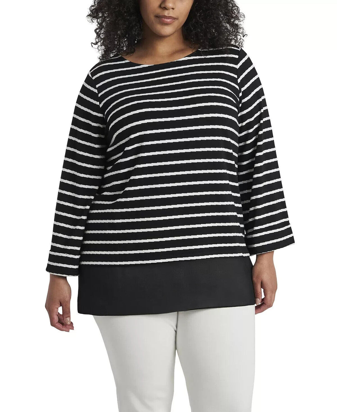 Vince Camuto Plus Size Long Sleeve Stripe Tunic $89 Size 3X # 14B 1126 NEW