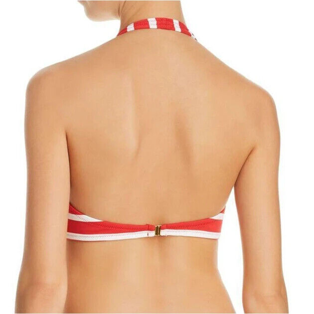 MILLY Stripe Swim Grommet Santorini Bikini Top