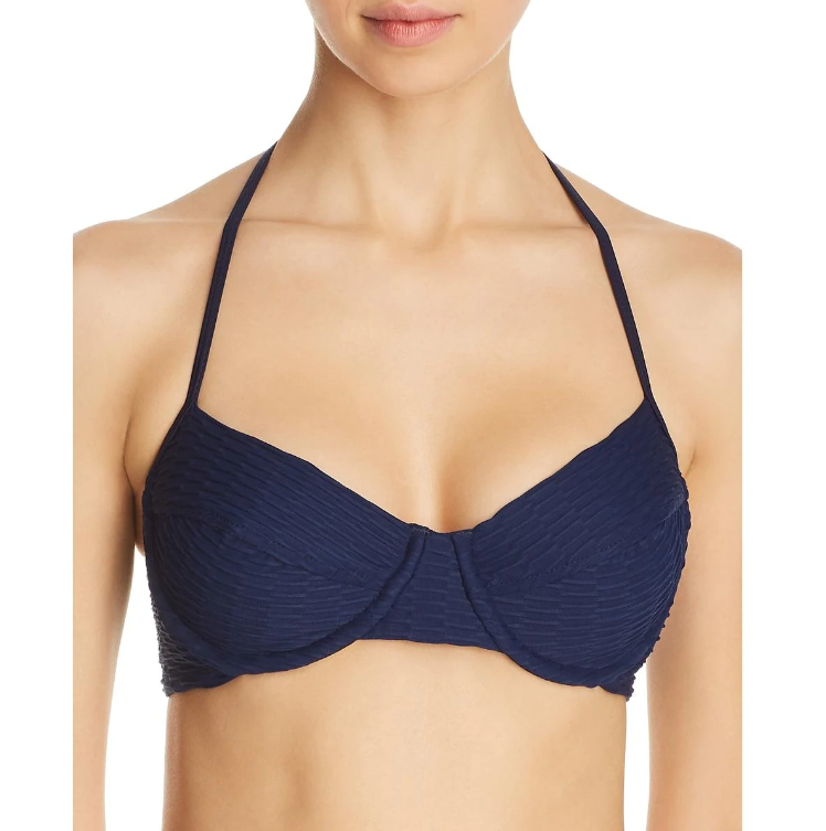 Shoshanna Halter Bra Bikini Top MSRP $176 Size C # 30C 223 NEW