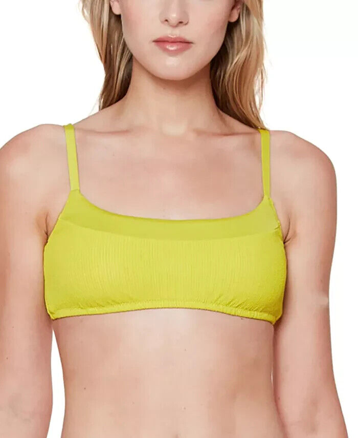 Sanctuary Sandbar Solids Seamed Bralette Bikini Top MSRP $59 Size S # U8 461 NEW