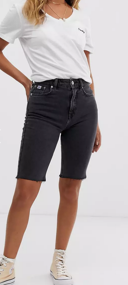 Superdry Kari Longline Denim Shorts MSRP $49 Size 26 # UB2 247 NEW