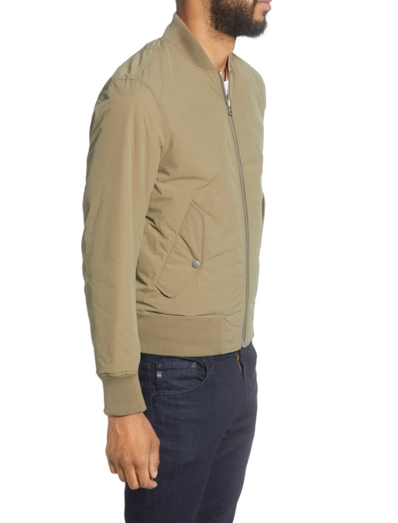 Rag & Bone Manston Slim Fit Reversible Bomber Jacket