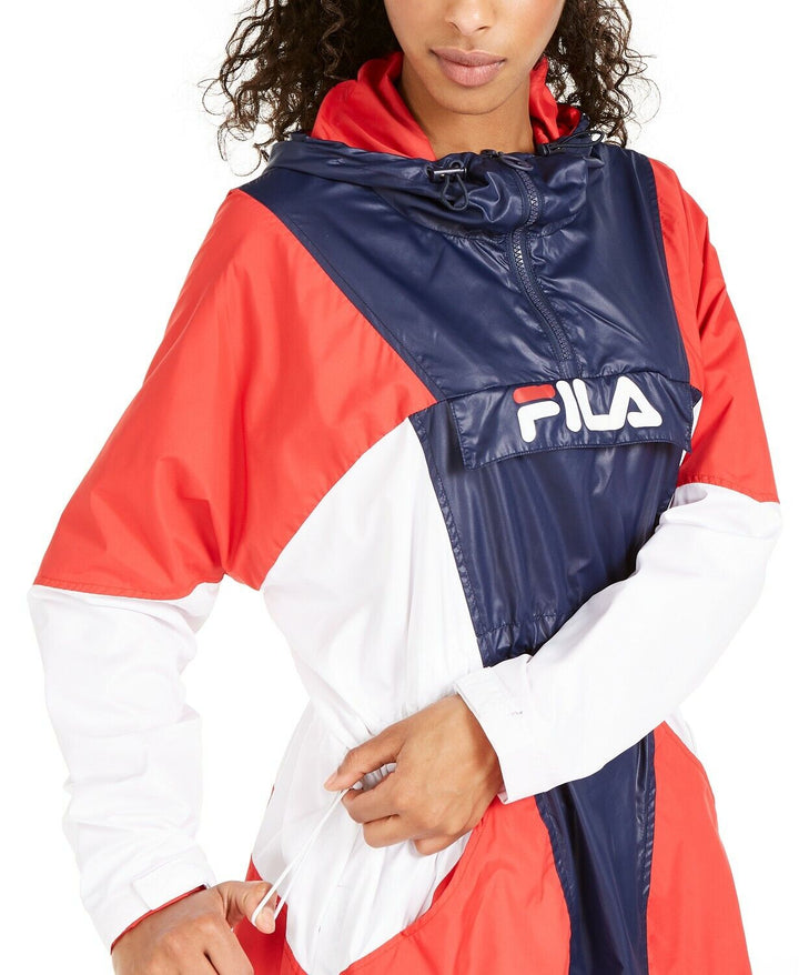 Fila Harlow Colorblocked Hooded Utility Jacket MSRP $ 98 Talla XS # 8A 1669 NUEVO