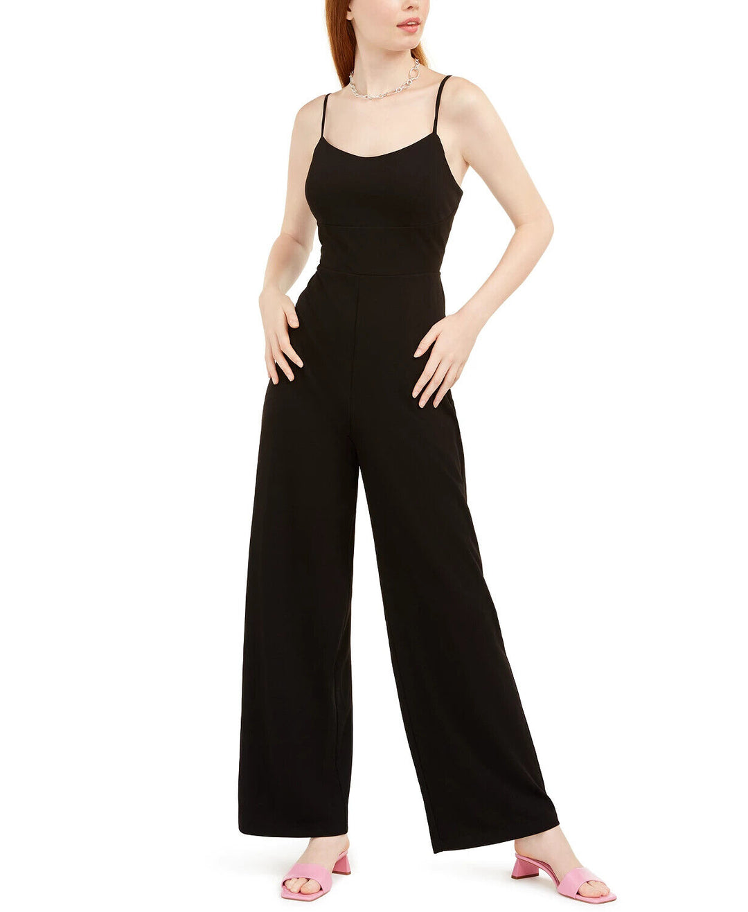 Teeze Me Juniors' Lace-Back Jumpsuit MSRP $69 Size 13/14 # 14A 1026 NEW