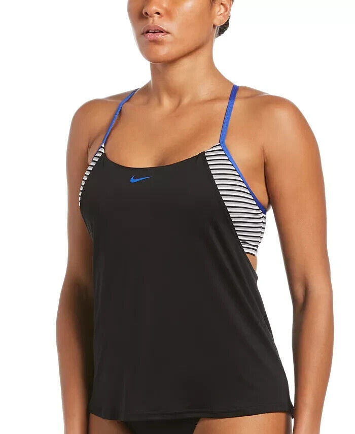 Nike Micro-Stripe Layered Tankini Top MSRP $64 Size XS # 30B 198 NEW