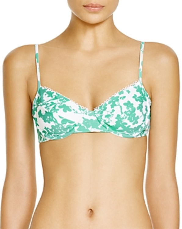 Shoshanna Beach Vine Underwire Bikini Top MSRP $145 Size D # 30D 121 NEW