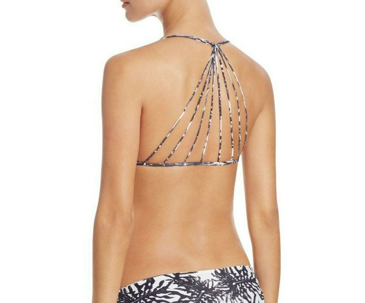 Mikoh Banyans Leaf Print Multi Strap Bikini Top MSRP $ 112 Talla S # U7 394 NUEVO