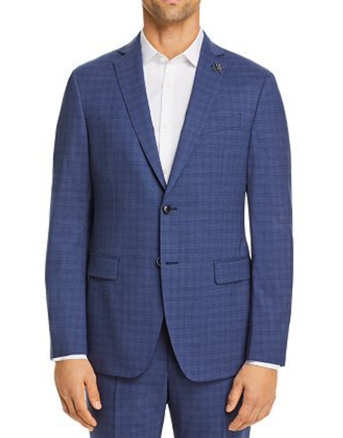 John Varvatos Star USA Bleecker Plaid Suit Jacket $498 Size 40L # 5D 2103 NEW 