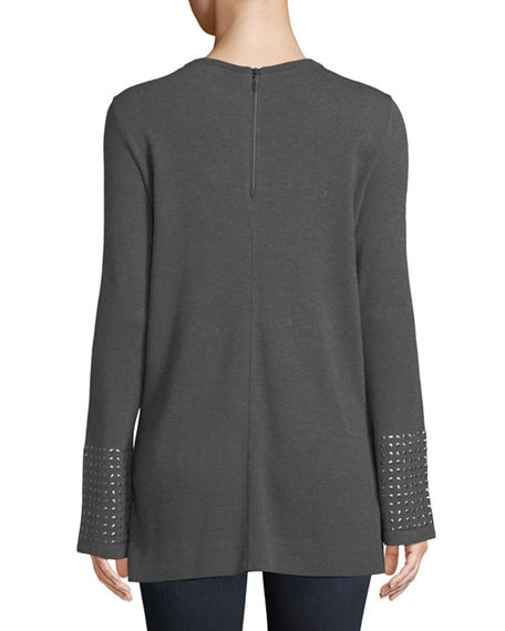 Nic+Zoe Studded Cuff Tunic Top