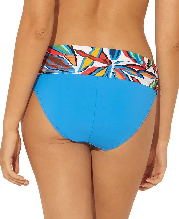 BLEU ROD BEATTIE Sarong Hipster Bikini Bottoms MSRP $ 59 Tamaño 10 # U10 322 NUEVO