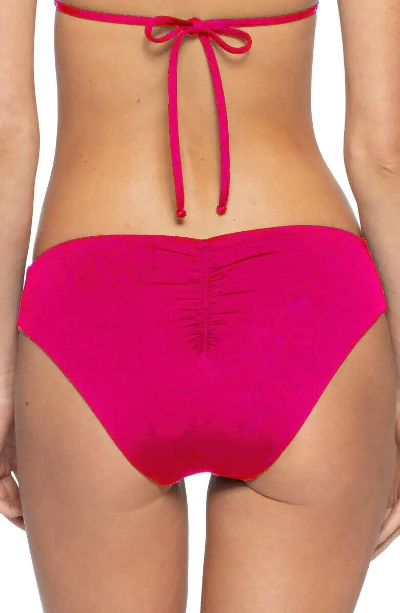 Becca by Rebecca Parte inferior de bikini estilo hipster con código de color Virtue $48 SZ XS # U10 377 NUEVO