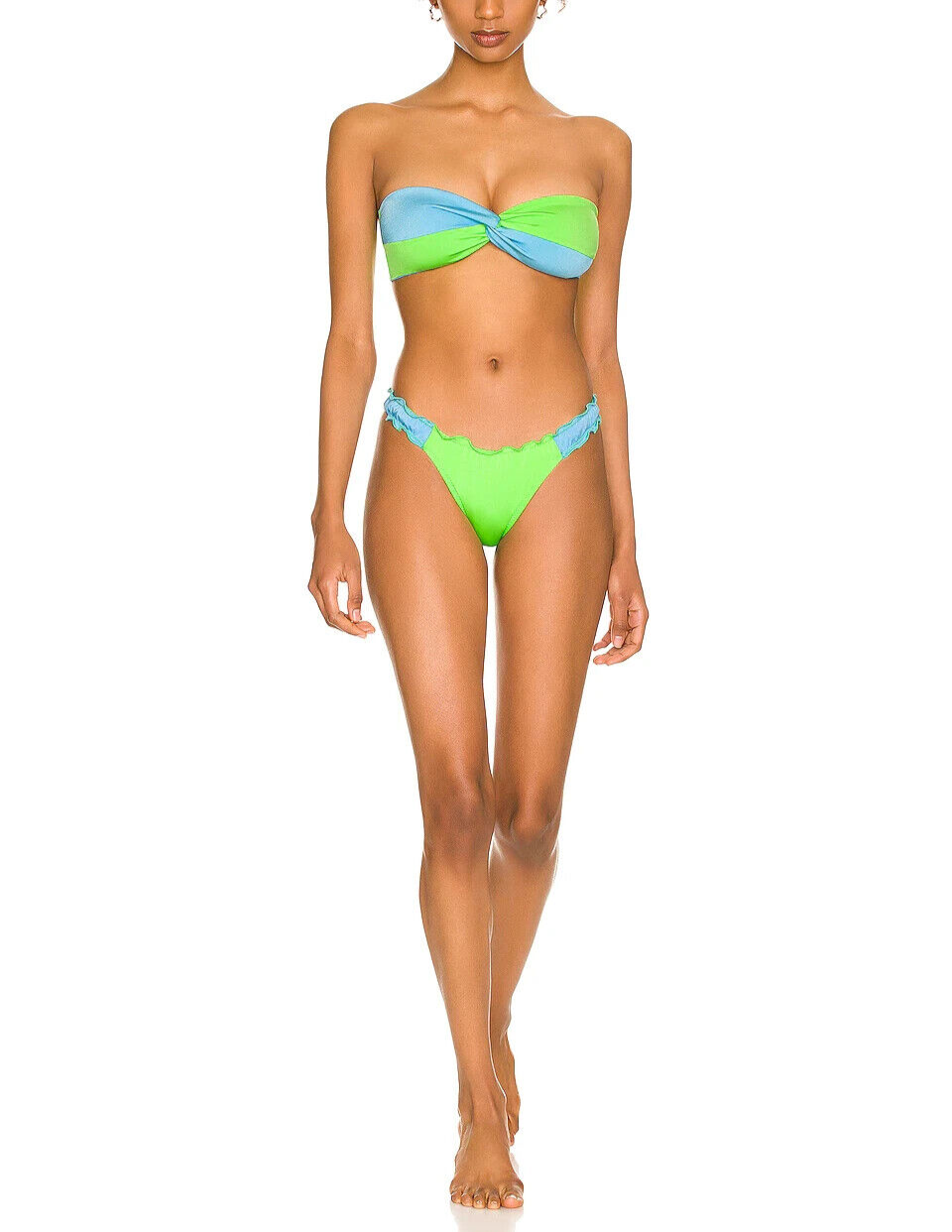 Peixoto Edy Colorblock Bandeau Bikini Top