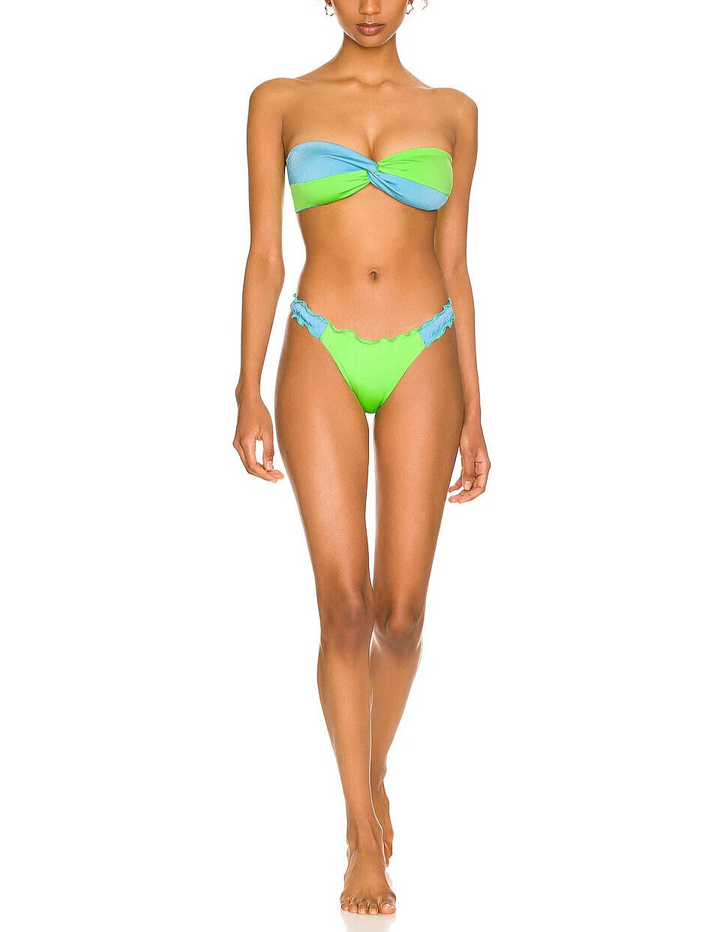 Peixoto Edy Colorblock Bandeau Bikini Top