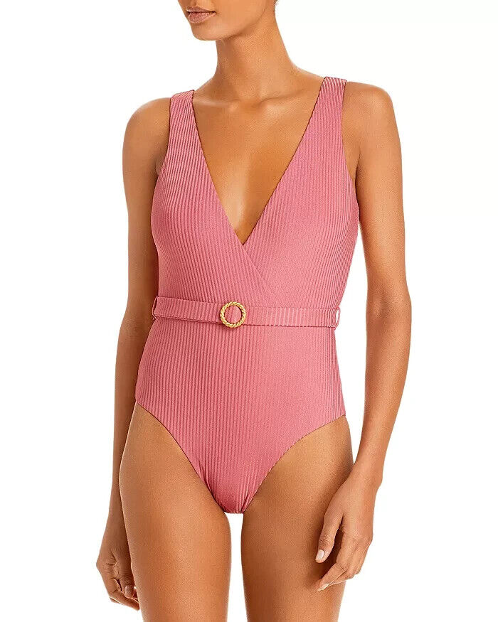 Onia Michelle Belted One Piece Swimsuit MSRP $195 Size S # UB8 469 NEW