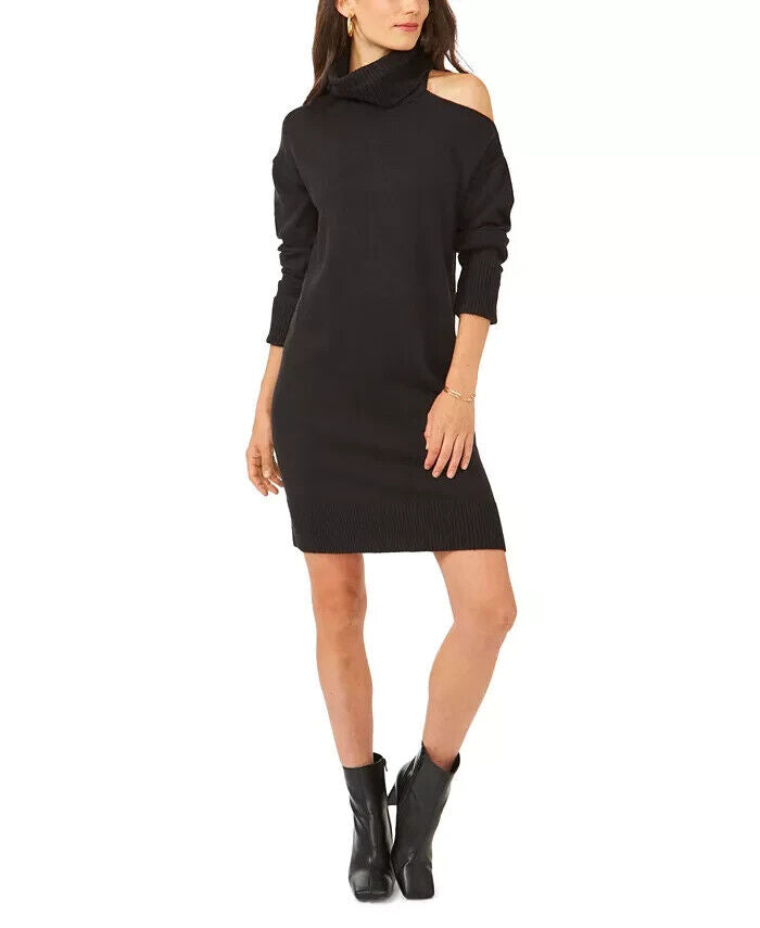 1.STATE Cold Shoulder Turtleneck Sweater Dress MSRP $89 Size S # 1B 1530 /S New