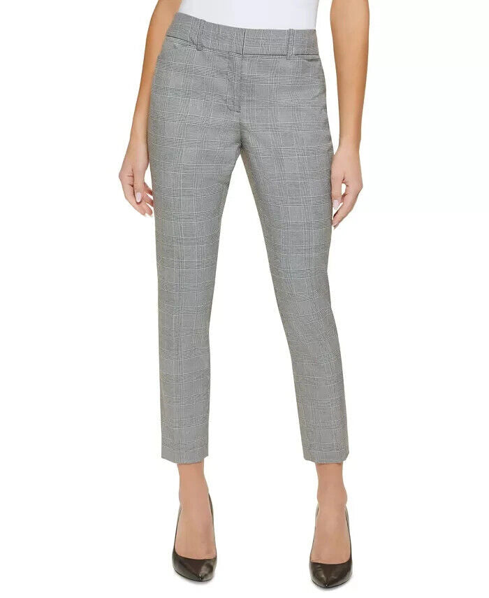 Tommy Hilfiger Plaid Slim Fit Ankle Pants MSRP $89 Size 16 # TR 1311 NEW