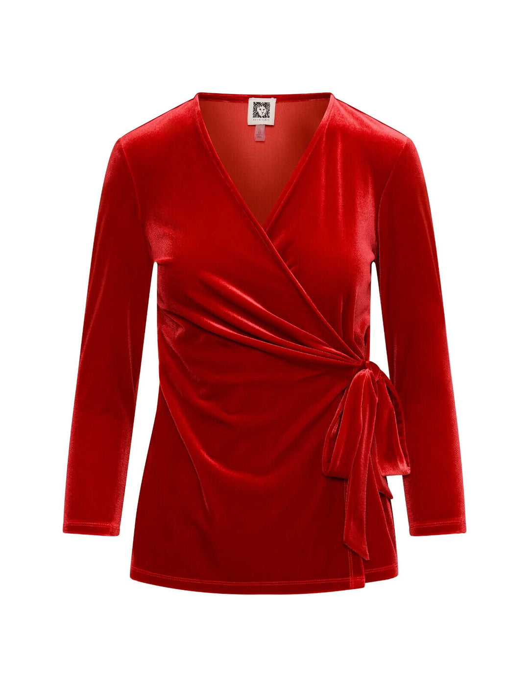 Anne Klein Velour Wrap Top MSRP $89 Size 1X # 5D 2135 NEW