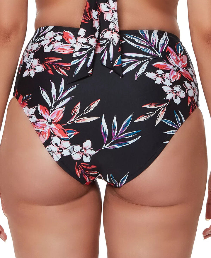 Braguitas de bikini con cintura alta Tropical Escape de BAR III MSRP $44 Talla M # U10 334 NUEVO