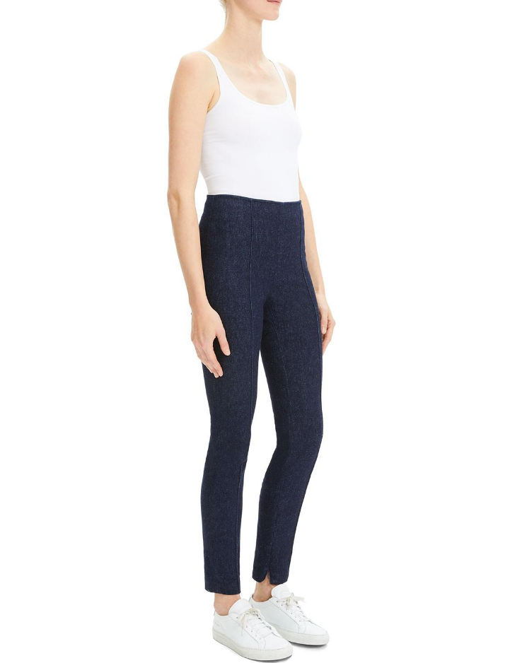 Theory High-rise Nep Denim Skinny Leggings MSRP $295 Tamaño 2 # TR 871 NUEVO