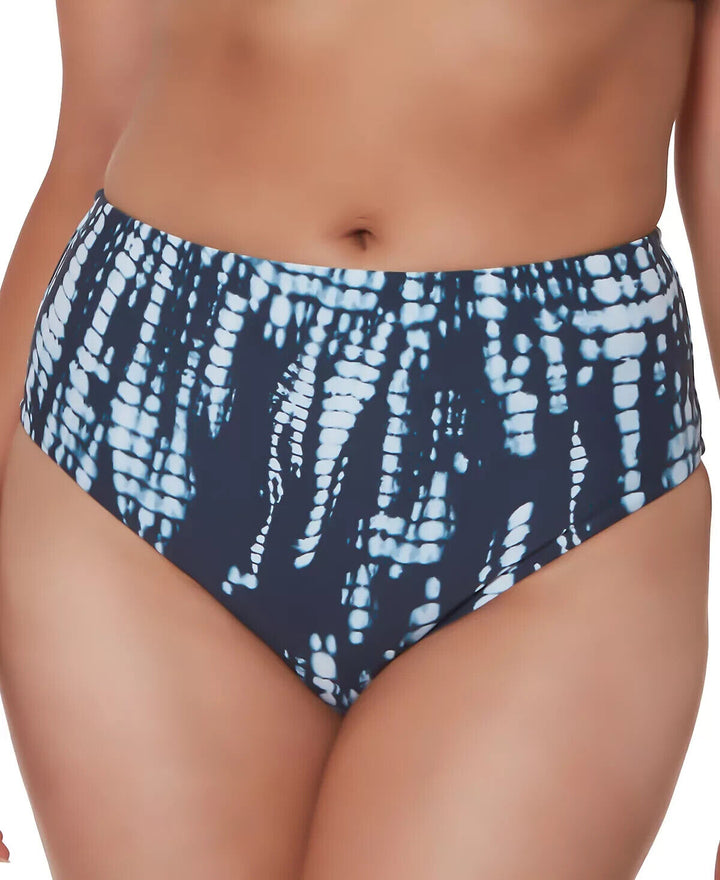 Bar III Tie-Dyed High-Rise Bikini Bottoms MSRP $44 Size M # U11 322 NEW 