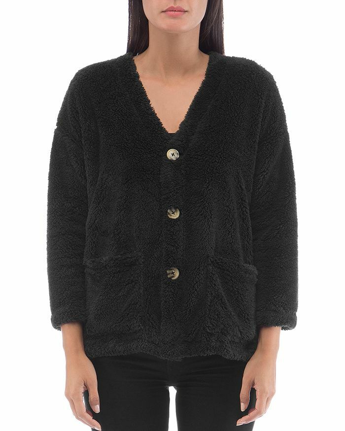 Colección B de Bobeau Sherpa Cardigan MSRP $ 78 Tamaño XS # 5C 1971 NUEVO