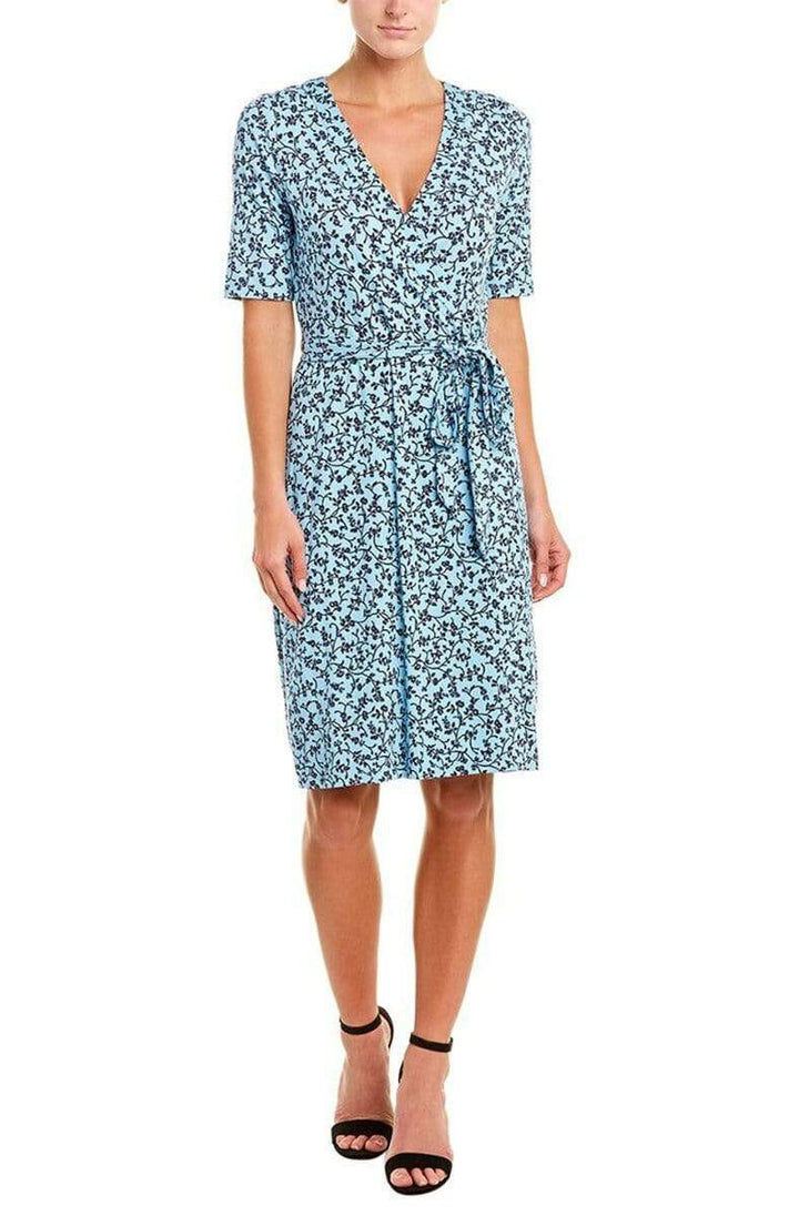 Adrianna Papell Faux-Wrap Printed Jersey Dress MSRP $129 Size 0 # 12B 1351 NEW