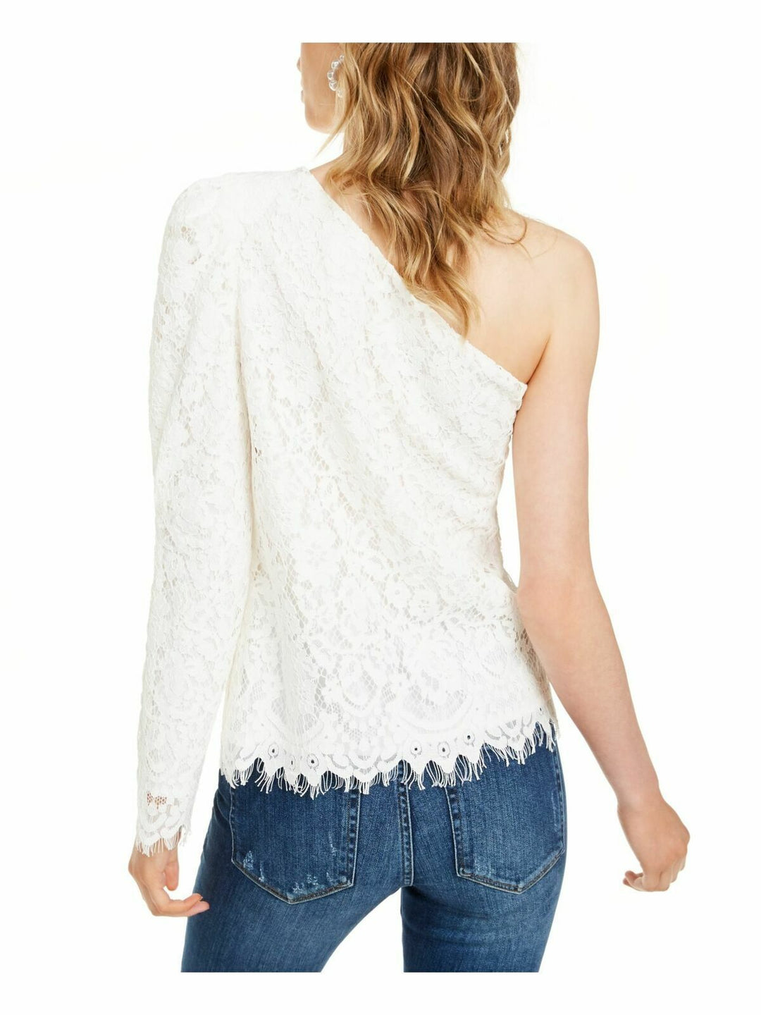 LEYDEN Asymmetric Lace Top