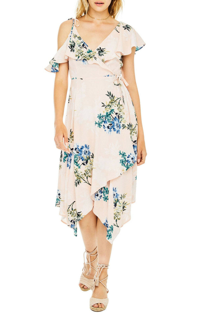 ASTR the Label Yessenia Floral Print Wrap Dress