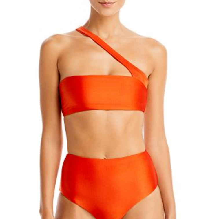 Jade Swim Halo Asymmetric Bikini Top