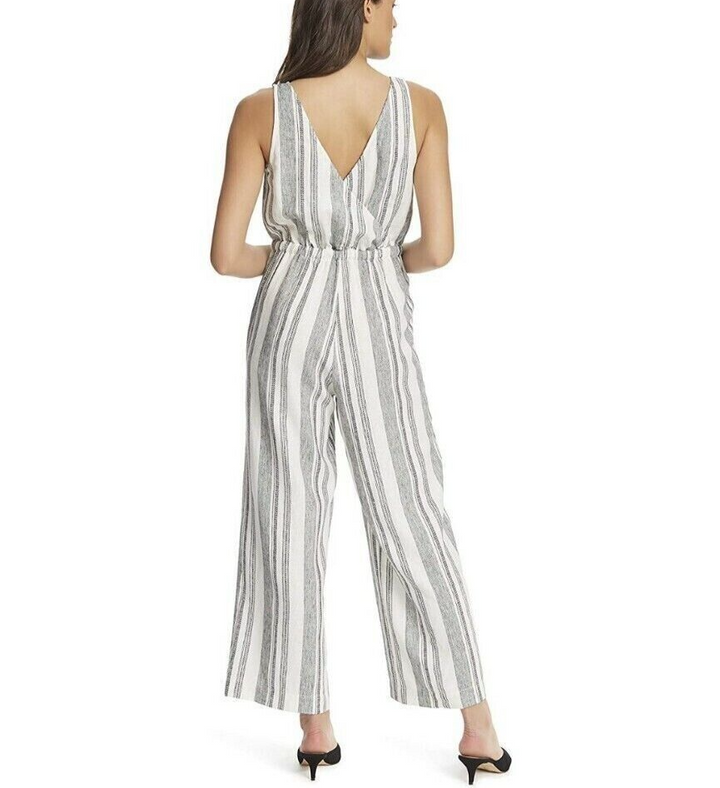 ELLA MOSS Striped Crossback Jumpsuit