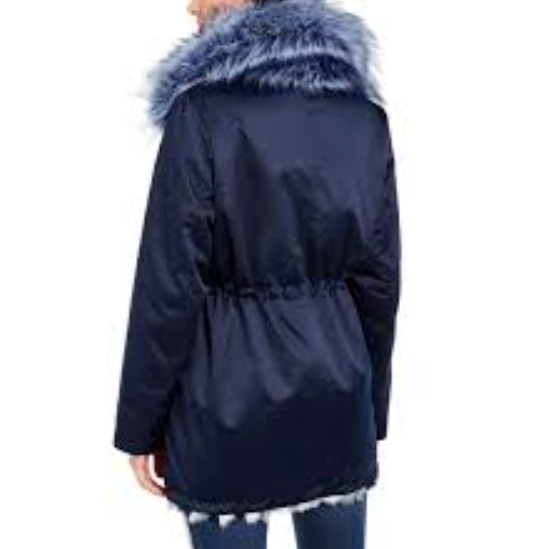 INC Chaqueta anorak reversible de piel sintética MSRP $249 Talla M # 20A 568 NUEVO