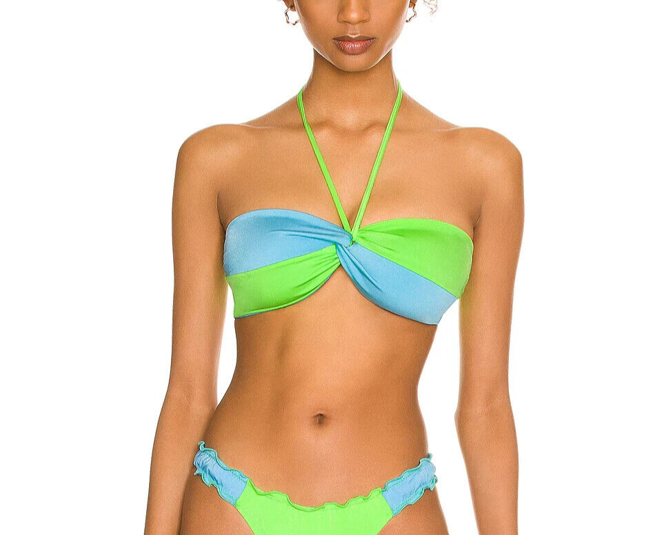 Peixoto Edy Colorblock Bandeau Bikini Top