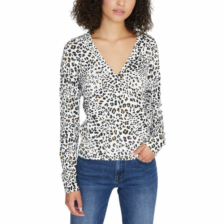 Sanctuary Xoxo Animal Print Sweater Size L # 5A 1889 NEW